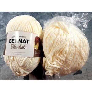 Yarnspirations Bernat Blanket Yarn 10006 Vintage White 10.5 oz 220 yrds